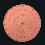 Vaste perziken dartbord<br><div class="desc">Een stevig kleurenperzikontwerp.</div>