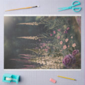 Vaste planten Tuintafereel, Donkergroen & kleurrij Tissuepapier (Craft)