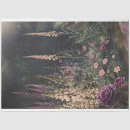 Vaste planten Tuintafereel, Donkergroen & kleurrij Tissuepapier