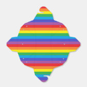 Vaste regenboogstrips bedankdoosjes (Uitgevouwen)