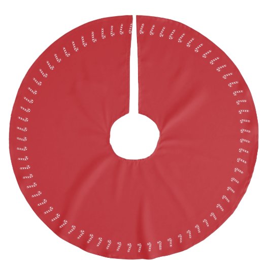 Vaste rode snoepsuikerriet zonder kerst kerstboom rok (Voorkant)