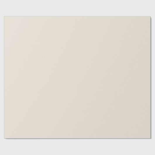 Vaste roombeige ivoor cadeaupapier (Vlak)