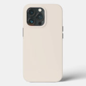 Vaste roombeige ivoor Case-Mate iPhone case (Achterkant)