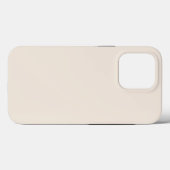 Vaste roombeige ivoor Case-Mate iPhone case (Achterkant (horizontaal))