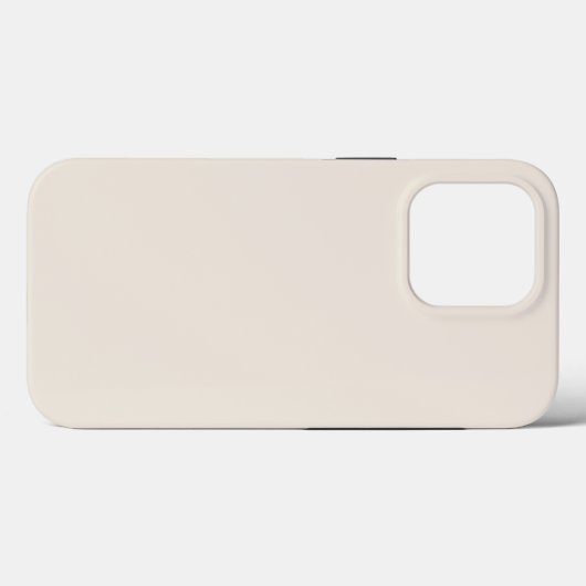 Vaste roombeige ivoor Case-Mate iPhone case (Achterkant (horizontaal))