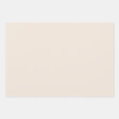 Vaste roombeige ivoor inpakpapier vel (Voorkant 2)
