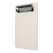 Vaste roombeige ivoor mini klembord (Angled2)