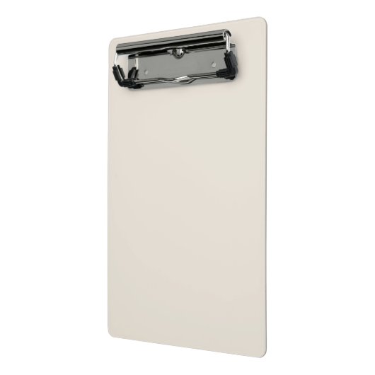 Vaste roombeige ivoor mini klembord (Angled2)