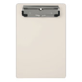 Vaste roombeige ivoor mini klembord (Voorkant)