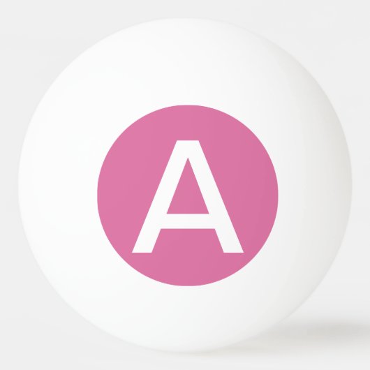 Vaste roos kleur pingpongbal (Voorkant)