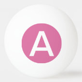 Vaste roos kleur pingpongbal (Achterkant)