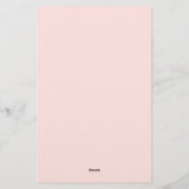 Vaste Roos met grijze kleur Briefpapier (Achterkant)