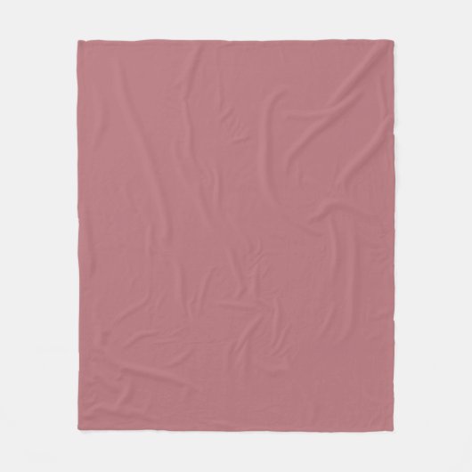 Vaste Rozen kleur Fleece Deken (Voorkant)