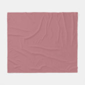 Vaste Rozen kleur Fleece Deken (Voorkant (Horizontaal))