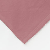 Vaste Rozen kleur Fleece Deken (Hoek)