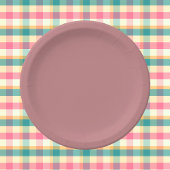 Vaste Rozen kleur Papieren Bordje