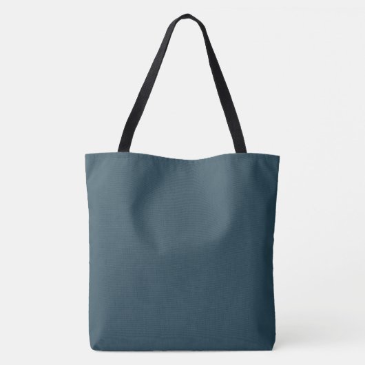 Vaste steenkool Kleur Tote Bag (Achterkant)