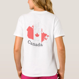 Vaste sticker vlag van Canada T-shirt