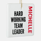 Vaste teamleider op maat keramisch ornament (Rechts)