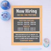 Vaste tekst, vacature Recruitment Adverteren Flyer (Enkel)