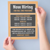 Vaste tekst, vacature Recruitment Adverteren Flyer (Hand)