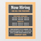 Vaste tekst, vacature Recruitment Adverteren Raamsticker (Vel)
