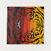 Vaste textuur, kleurrijk met een tijgerpatroon wandkleed (Voorkant (horizontaal))