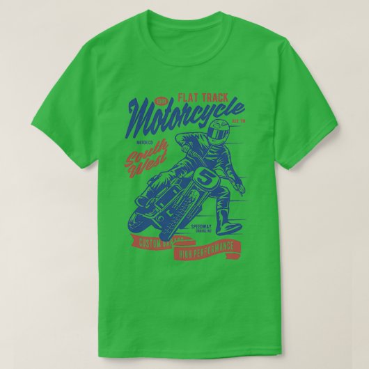 Vaste trackmotor t-shirt (Design voorkant)