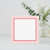 Vaste uitnodiging, 5,25 x 5,25 kaart (Staand voorkant)