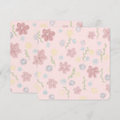 Vaste uitnodiging, formaat: 5,25 x 5,25 inch, papi kaart (Voorkant / Achterkant)