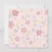 Vaste uitnodiging, formaat: 5,25 x 5,25 inch, papi kaart (Achterkant)