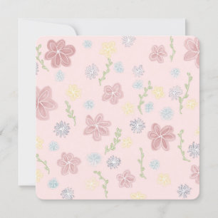 Vaste uitnodiging, formaat: 5,25 x 5,25 inch, papi kaart