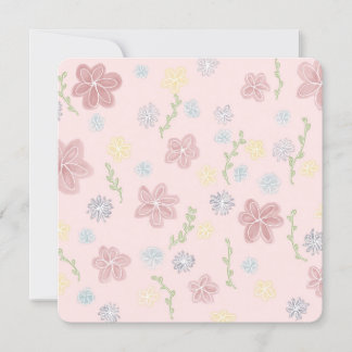 Vaste uitnodiging, formaat: 5,25 x 5,25 inch, papi kaart