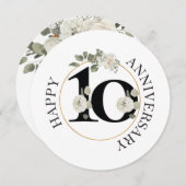 Vaste uitnodiging, formaat: 5,25 x 5,25 inch, papi kaart (Voorkant / Achterkant)