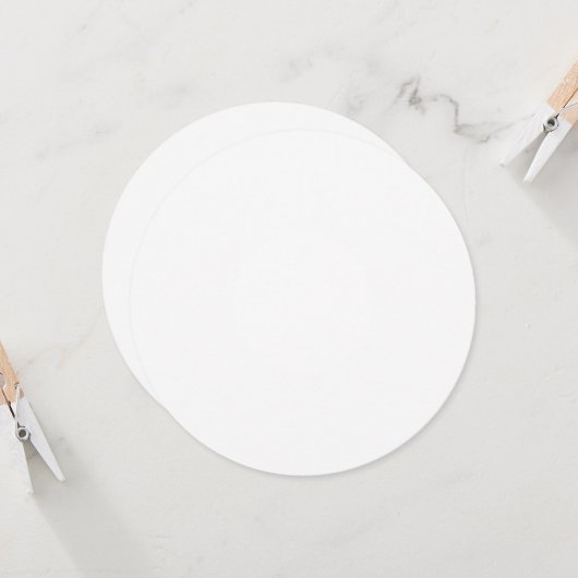 Vaste uitnodiging, formaat: 5,25 x 5,25 inch, papi kaart (Voorkant / Achterkant in situ)