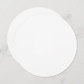 Vaste uitnodiging, formaat: 5,25 x 5,25 inch, papi kaart (Voorkant / Achterkant)