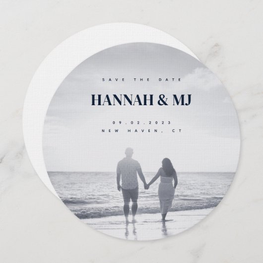 Vaste uitnodiging, formaat: 5,25 x 5,25 inch, papi kaart (Voorkant / Achterkant)