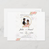 Vaste uitnodiging, formaat: 5 x 7 inch, papier: Ma Aankondigingskaart (Voorkant / Achterkant)