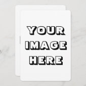 Vaste uitnodiging, formaat: 5 x 7 inch, uw Afbeeld Kaart (Voorkant / Achterkant)