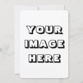 Vaste uitnodiging, formaat: 5 x 7 inch, uw Afbeeld Kaart (Achterkant)