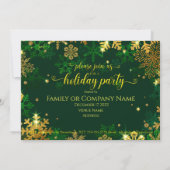 Vaste uitnodiging voor kerstfeestdagen, 5 uur per  (Achterkant)