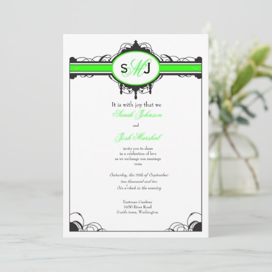 Vaste uitnodiging voor luchters (Staand voorkant)