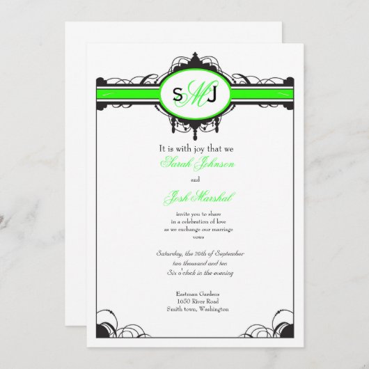 Vaste uitnodiging voor luchters (Voorkant / Achterkant)