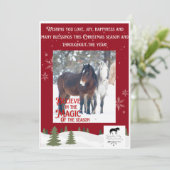 Vaste vakantiekaart bedankkaart (Staand voorkant)