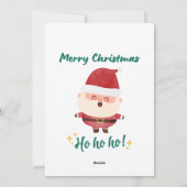 Vaste vakantiekaart feestdagenkaart (Achterkant)