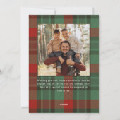 Vaste vakantiekaart feestdagenkaart (Achterkant)