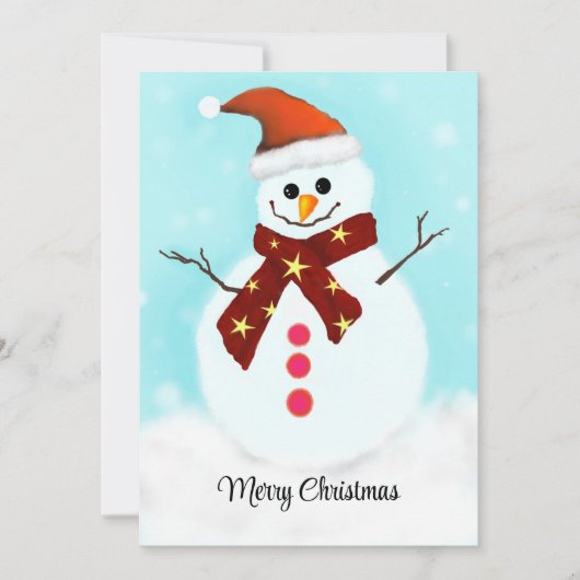 Vaste vakantiekaart feestdagenkaart (Voorkant)