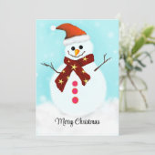 Vaste vakantiekaart feestdagenkaart (Staand voorkant)