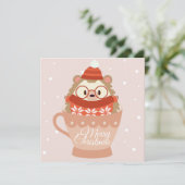 Vaste vakantiekaart feestdagenkaart (Staand voorkant)