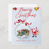 Vaste vakantiekaart feestdagenkaart (Voorkant / Achterkant)